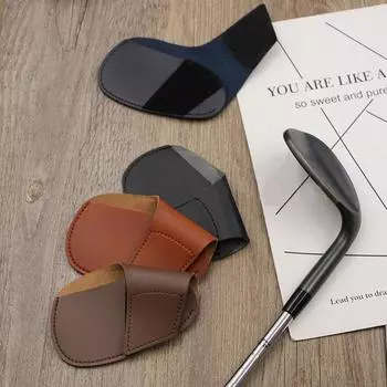 Кожаный чехол для клюшки для гольфа, защитный кожаный чехол для головки клюшки для гольфа, защита головки клюшки для гольфа