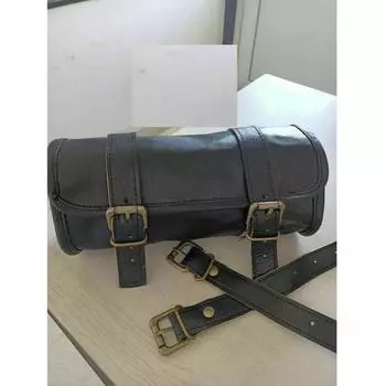 Кожаный чехол для мотоцикла, кофры, черная боковая седельная сумка, седельные сумки, сумки для инструментов 3 чёрный