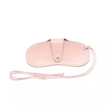 Кожаный чехол для очков с зажимом для хранения солнцезащитных очков, модная сумка для хранения очков для мужчин pink-style1