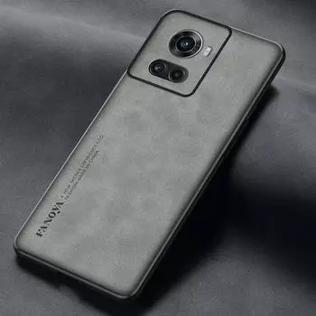 Кожаный чехол для OnePlus Ace Cover Coque Funda Противоударный чехол Кожаный чехол с узором для OnePlus 10R One Plus Ace For OnePlus Ace чёрный