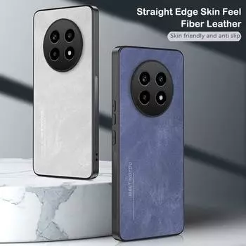 Кожаный чехол для Oppo Realme 13 Pro Plus 13pro Fibre Full Camera Silicone Protection Hard Phone Cover Realme13Pro+Plus RMX3920 RMX3921 12 Pro Plus Realme 13 Pro чёрный