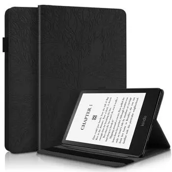 Кожаный чехол для планшета Amazon Kindle Paperwhite 5 2021 серии Life Tree For Amazon Kindle Paperwhite 5 2021 чёрный