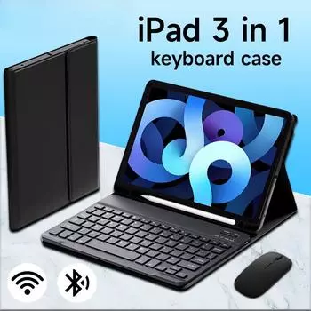 Кожаный чехол для планшета для iPad Pro 11 Air4/5th Bluetooth-клавиатура для iPad 9/10 поколения Чехол с противоударным защитным чехлом для перьев air3 10.5 pro 10.5 розовый