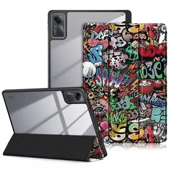 Кожаный чехол для планшета Xiaomi Redmi Pad SE для Xiaomi Pad 6 11 дюймов, прозрачный жесткий силиконовый защитный противоударный защитный чехол For Redmi Pad SE