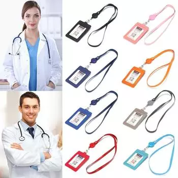 Кожаный чехол для проездного на автобус, выдвижные ремешки, держатель для удостоверения личности, мужской и женский, держатель для кредитной карты, ремень темно-синий