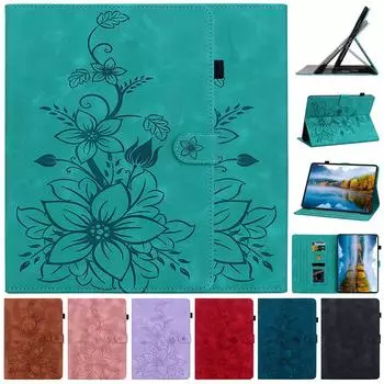 Кожаный чехол для Realme Pad 2 11.5 2023 Pad Mini 8.7 Stand Cover OPPO Pad Air 10.36 Realme Pad 10.4 X PU Leather Tablet Cover OPPO Pad Air 10.36 чёрный