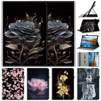 Кожаный чехол для Realme Pad 2 11.5 2023 Pad Mini 8.7 Stand Cover OPPO Pad Air 10.36 Realme Pad 10.4 X PU Leather Tablet Cover OPPO Pad Air 10.36