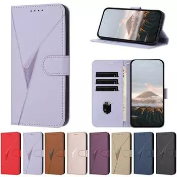 Кожаный чехол для Sharp Aquos Wish 2 Sense 4 6 6S 7 8 Lite Basic SHC 05 11 SH V48 53C 54D 54B SHG 07 10 4G 5G Flip Card Slots Wallet Cover Case Sharp Aquos Wish/Wish2 светло-фиолетовый