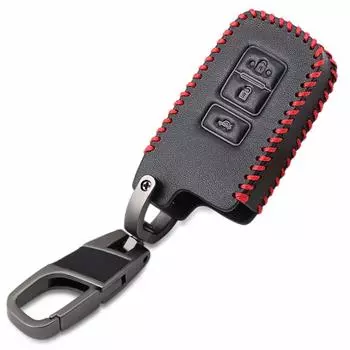 Кожаный чехол для смарт-ключа для Toyota 3. Эксклюзивный дизайн, идеально подходящий для царапин. Задняя дверь автомобиля TOYOTA [IKT], кнопки,