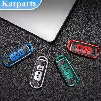 Кожаный чехол для смарт-ключа из ТПУ для Mazda 2 3 5 6 Axela Atenza Demio CX-3 CX-4 CX-5 CX-7 CX-9 MX5 CX8 красный