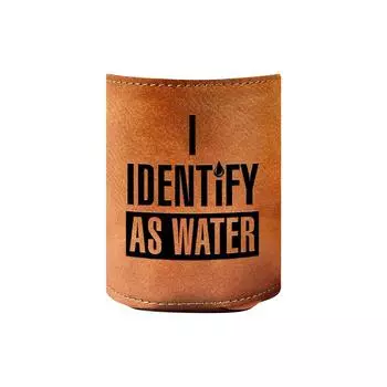 Кожаный чехол для стакана, Кожаный чехол, Уличный чехол для охлажденной пивной бутылки, Черный водонепроницаемый чехол с принтом для бутылки колы One Size