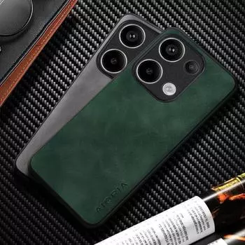 Кожаный чехол для Xiaomi POCO M6 M5S M5 M4 M3 Pro, шелковистый прочный матовый чехол для poco m6 pro, чехол Funda POCO M5S темно серый