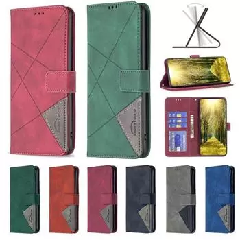 Кожаный чехол для Xiaomi Poco X4 X5 F5 F6 M3 M4 M6 C31 C55 Pro 4G 5G слоты для карт Shell Flip Brack мягкий чехол-кошелек чехол Xiaomi Poco F6 5G красный