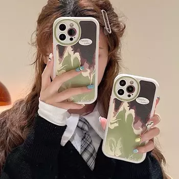 Кожаный чехол Ins Art Coffee Color для Iphone 14 Por Max Plus 13 12 11 Promax, мягкий силиконовый защитный противоударный чехол для телефона for iphone 11