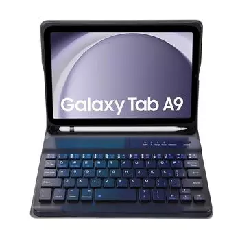 «Кожаный чехол-клавиатура Bluetooth с гнездом для стилуса для Samsung Tab A9 8,7 дюйма» (Х110/Х115, Х210)