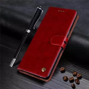 Кожаный чехол-книжка-бумажник с текстурой для Samsung Galaxy A04S A14 A54 A23 A33 A53 S21 S22 S23 Xiaomi Redmi Note 12 iPhone 15 14 13 12 11 Pro Max For iPhone 8 Plus чёрный