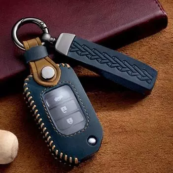 Кожаный чехол-книжка для ключа автомобиля для Honda Civic HRV CRV XRV CR-V Crider Odyssey Pilot Fit Accord Аксессуары для сумки-протектора