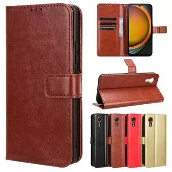 Кожаный чехол-книжка с отделением для карт и подставкой для Samsung Galaxy Xcover 7 6 Pro 5, защитный чехол, противоударный держатель, чехол для бизнеса с полной защитой Galaxy Xcover 5 красный