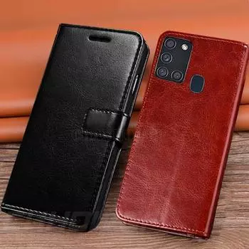Кожаный чехол-книжка Samsung Galaxy M11 M21 M31 M30S A01 A11 A21S A31 A41 A51 A71 A10 A20 A30 A40 A50 S A20E A10E A80 A90 Мягкий силиконовый чехол для кошелька 5G Samsung Galaxy M30S чёрный