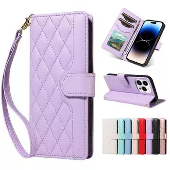 Кожаный чехол-кошелек для iPhone 13 12 11 X XS 8 7 SE 2020 2022 Pro Plus Max Роскошный кожаный чехол с магнитной застежкой и отделениями для карточек Чехол для телефона iPhone 13 белый