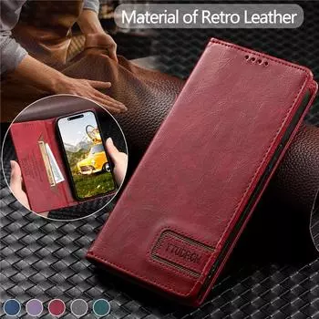 Кожаный чехол-кошелек для карточек для XiaoMi 13 Ultra 12 11 12T 11T 10T 9T Pro 12X 12S 11X 10 Lite для Google Pixel 8 Pro 7 7A 6 6A откидная крышка XiaoMi 9T (9T Pro) чёрный