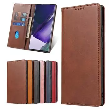 Кожаный чехол-кошелек для Samsung Galaxy Note 5 9 8 10+ 20 Ultra Note9 Magnetic Attraction Cover Case Retro Holster Coque Fundas Note 10&Just Case