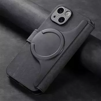 Кожаный чехол-кошелек из искусственной кожи с отделением для карт для iPhone 16, 15, Pro Max, 14, 13, 12, Pro, 11, магнитный, противоударный, винтажный, из ТПУ, ПК, простой чехол iPhone 15 синий