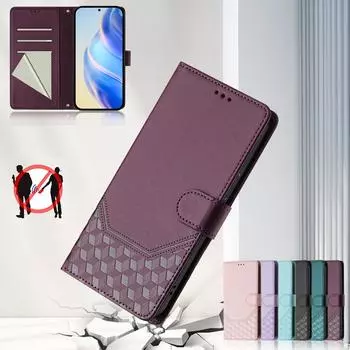 Кожаный чехол-кошелек, прочный держатель для карт с блокировкой RFID, противоударный защитный чехол-книжка с откидной крышкой для Motorola Moto G15/E15/G05/G75/G55/Moto G Stylus Moto Edge 50 Pro 5G чёрный