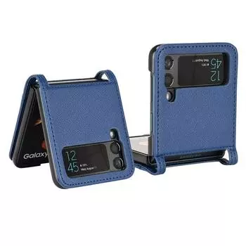 Кожаный чехол-кошелек с антидетонационным слотом для карт для Samsung Galaxy Z Flip 3 5g Flip3, модные чехлы для мобильных телефонов for samsung z flip3 чёрный