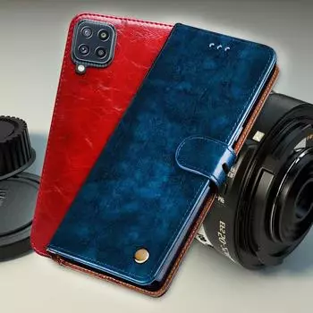 Кожаный чехол-кошелек с откидной крышкой для Samsung Galaxy A22 4G A22S 5G SM A226B/DS A225F/DS, защитный чехол для Samsung Galaxy M32 SM M325FV 5G M326B Samsung Galaxy A22 4G чёрный