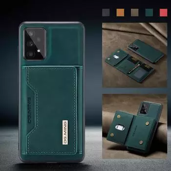 Кожаный чехол-кошелек с защитой от падения для Samsung Galaxy A53 5g A 53, магнитная сумка для мобильного телефона 2 в 1, принципиально for Galaxy A53 5G красный