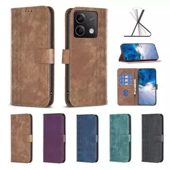 Кожаный чехол-кошелек в стиле ретро с подставкой и магнитной защитной подставкой Civer для iPhone 15 14 13 12 11 Pro Max 7 8 Plus XR XS Max 14Plus 15Plus iPhone 15 Plus коричневый