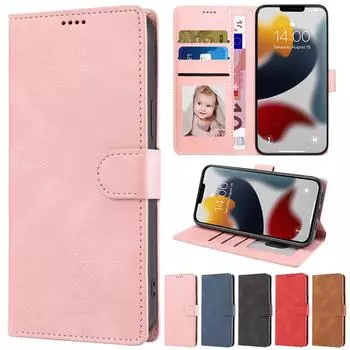 Кожаный чехол-кошелёк с откидной крышкой для Iphone 14 Pro Max 13 Pro Max 12 Pro Max 11 Pro Max Se 2022 2020 X Xs Xr Xs Max 8 Plus 7 Plus 6 6s iPhone 12 Mini коричневый