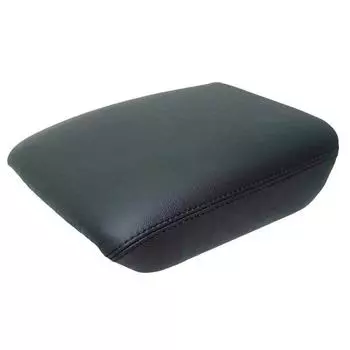 Кожаный чехол на центральный подлокотник для Honda Pilot 2003, 2004, 2005, 2006, 2007, 2008, автомобильный центральный подлокотник, панель, кожный покров, наклейка, отделка чёрный