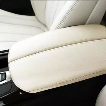 Кожаный чехол на подлокотник для BMW X5 E70 2007 2008-2013 для F15 2014 2015-2018, Стайлинг автомобиля, крышка центральной консоли, накладка на подлокотник Black 07-13