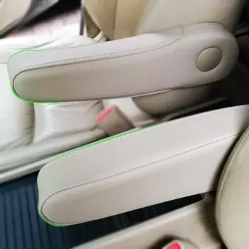 Кожаный чехол на подлокотник из микрофибры для Honda Odyssey 2004 2005 2006 2007 2008 2009 2010 2011 2012 кожа подлокотника сиденья бежевый
