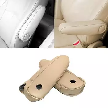 Кожаный чехол на подлокотник сиденья для Lexus RX 300 330 350 2003 2004 2005-2009, внутренний чехол на ручку сиденья водителя и пассажира чёрный
