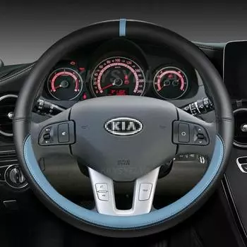 Кожаный чехол на руль из микрофибры для Kia Sportage 3 2011-2014 Kia Ceed Cee d 2010-2012 автоаксессуары