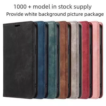 Кожаный чехол Pixel 8 Pro с магнитной откидной крышкой для Google 7A, новых мобильных телефонов Pixel 8 - Защитный аксессуар Pixel 8A красный