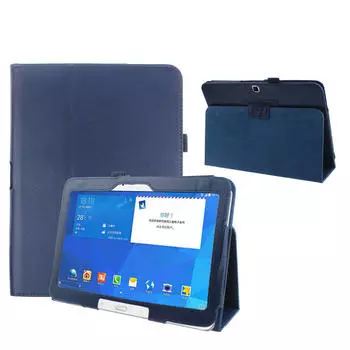 Кожаный чехол Ramidos Folio для Samsung Galaxy Tab 4 10,1 #39 SM-T530 Tablet D BU One Size темно-синий