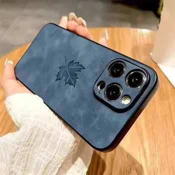 Кожаный чехол Retra для iPhone 16 15 14 13 12 11 Pro Max Plus iPhone15 iPhone14 iPhone13 iPhone12 iPhone11 Удобный полный чехол iPhone 16 Pro Max чёрный