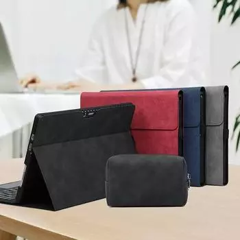Кожаный чехол с откидной крышкой для Microsoft Surface Pro 6 5 4 3, водонепроницаемый чехол для планшета Surface Go, чехол с держателем-подставкой For Surface Pro 3