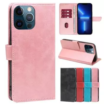 Кожаный чехол с пряжкой теленка для iPhone 15 14 Plus 13 12 11 Pro Max XSMax 8P для Samsung S23 S22 S21 S20 Ultra Plus Note 20 Ultra A14 A54 A13 A53 iPhone 6/6S чёрный