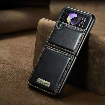 Кожаный чехол с защитой от царапин и точным вырезом для телефона Samsung Galaxy Z Flip4 Flip 4 Flip3 Flip 3 5g Zflip4 Противоударная складная сумка for Samsung z Flip 3 красный