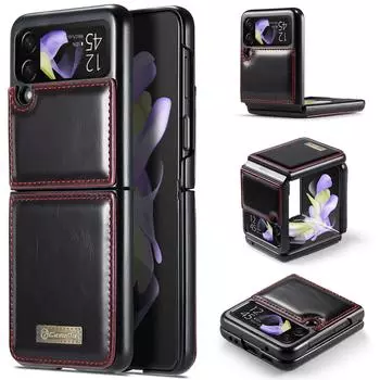 Кожаный чехол-сумка для телефона с защитой от падений для Samsung Galaxy Z Flip4 Flip 4 Flip3 Flip 3 5g, матовый чехол без отпечатков пальцев for Samsung z Flip 3 розовый