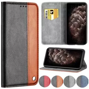 Кожаный чехол в стиле ретро для Iphone 12 Pro Max 11 Pro Xs Max Iphone 8 7 6 Plus 5 Se 2020, модный мини-кошелек-держатель для телефона, чехол Funda iPhone 12 Mini серый