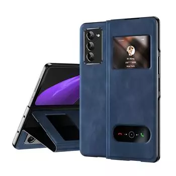 Кожаный деловой чехол с полным покрытием для Samsung Galaxy Z Fold4 5g Fold 4 Fold3 Fold2 Fold 3 2 Zfold4 противоударный складной чехол for Samsung Z Fold 3 красный
