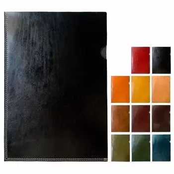 Кожаный держатель для документов формата А4 для хранения деловых товаров Простой держатель для канцелярских документов формата А4 Канцелярский держатель для канцелярских документов А4 Кожаный держатель для канцелярских документов Кожа Натуральная кожа чёр