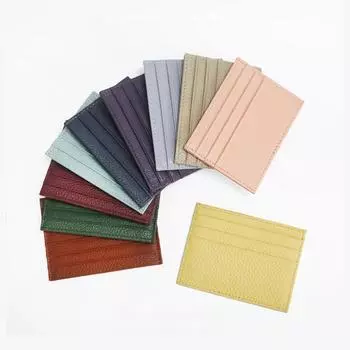 Кожаный держатель для кредитных карт, именной кошелек, держатель для карт своими руками на Рождество