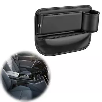 Кожаный держатель для заполнения щелей в автомобильном сиденье Добавить в Car Journey Широкопрофильный органайзер для заполнения щелей